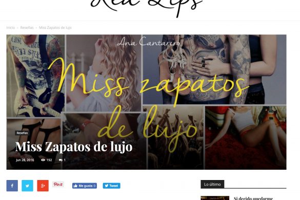 Reseña de Miss Zapatos de Lujo en el blog El Cajón de Red Lips